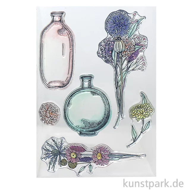 Artikelbild 1 des Artikels “CraftEmotions Clear Stamps - Trockenblumen Vasen, DIN A6 “