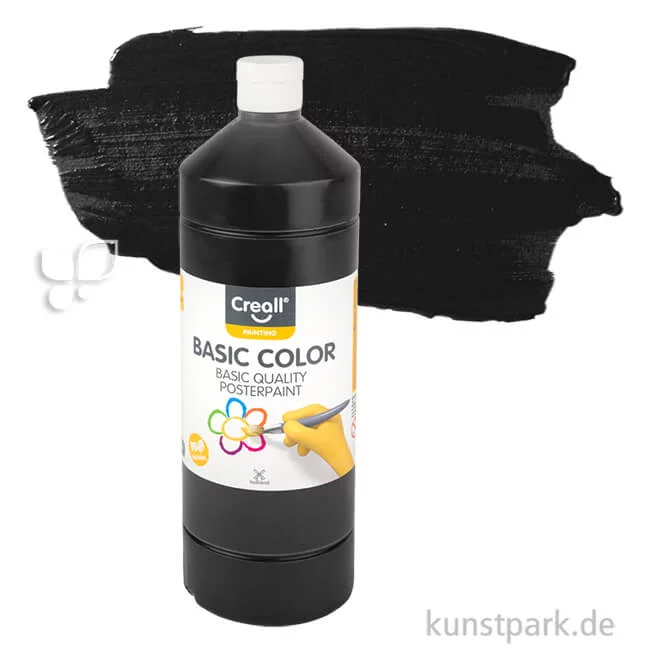 Artikelbild 1 des Artikels “Creall BASIC Gouachefarben 1000 ml Einzelfarbe | 20 Schwarz“