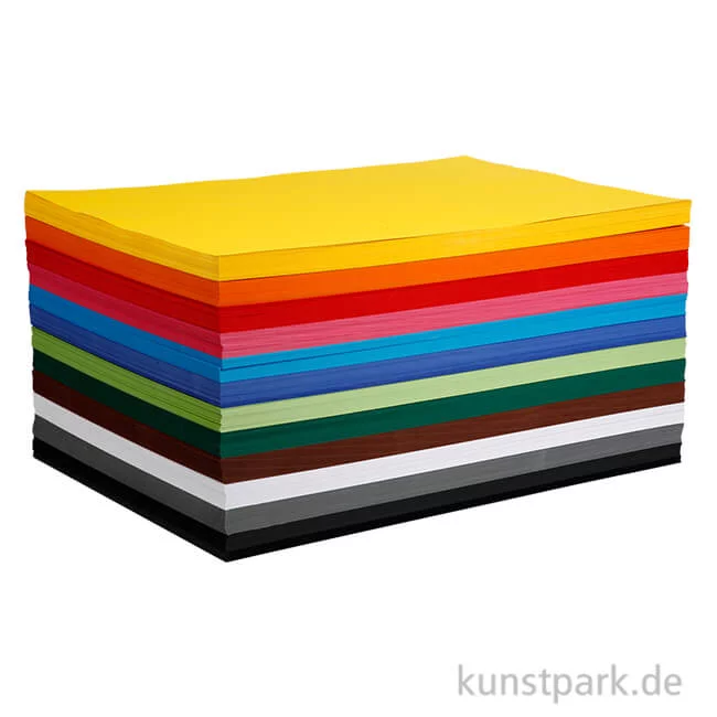Artikelbild 1 des Artikels “Creativ Karton 120 Blatt, 180g, 12 Farben sortiert DIN A2“
