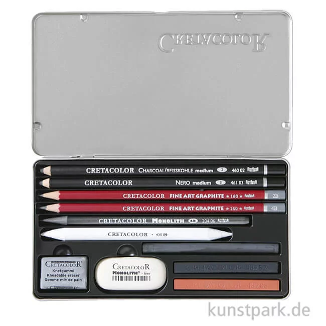Artikelbild 1 des Artikels “Cretacolor Teachers Choice, 11-teiliges Zeichenset im Metalletui “