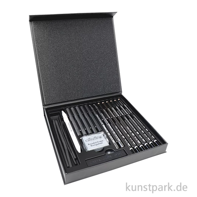 Artikelbild 1 des Artikels “Cretacolor BLACK BOX - 20 teiliges Kohle Geschenkset “