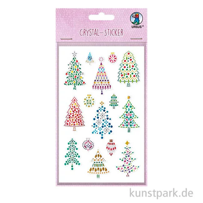 Artikelbild 1 des Artikels “Crystal Sticker - Funkelnde Aufkleber, Tannenbäume “