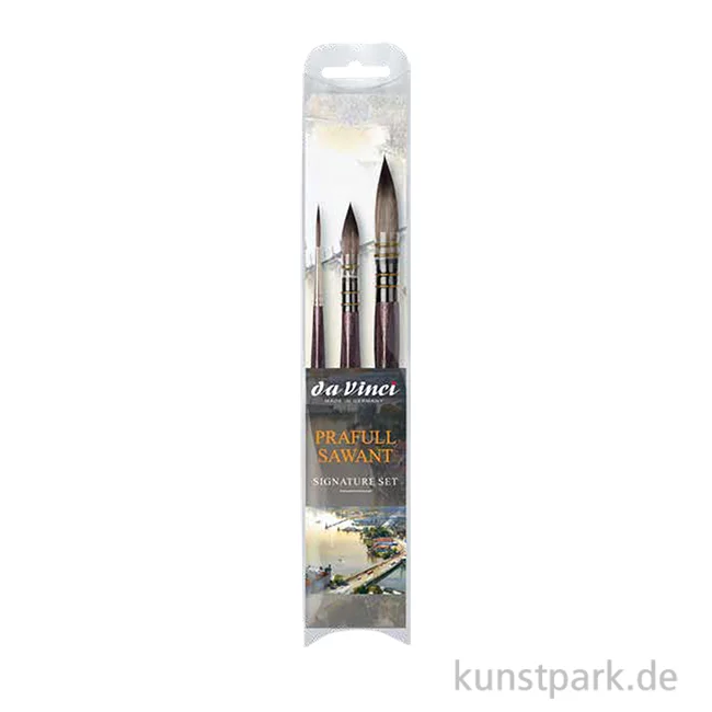 Artikelbild 1 des Artikels “da Vinci Aquarellpinsel Set mit 3 Pinseln - Prafull Sawant Edition “
