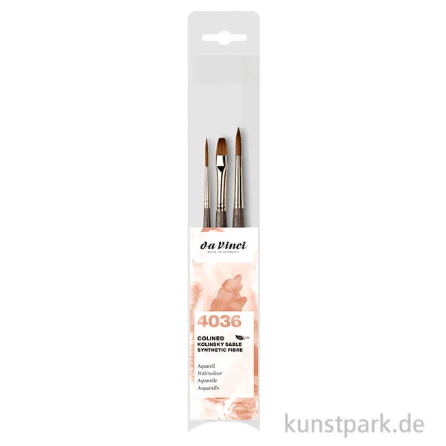 Artikelbild 1 des Artikels “da Vinci COLINEO Aquarellpinsel Set mit 3 Pinseln “