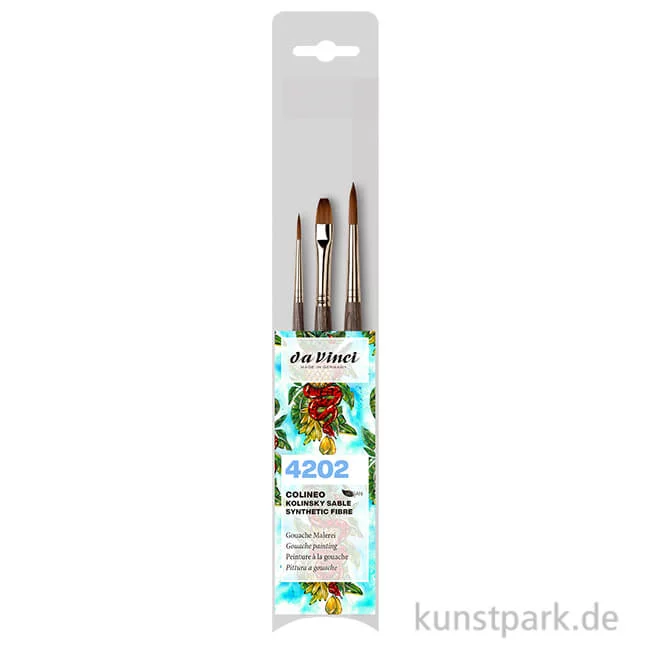 Artikelbild 1 des Artikels “da Vinci COLINEO - Gouache Malpinsel Set mit 3 Pinseln “