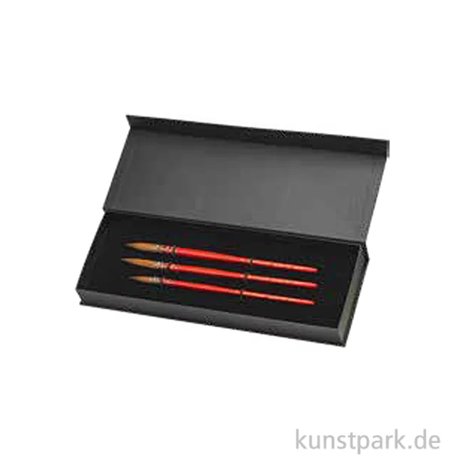 Artikelbild 1 des Artikels “da Vinci COLINEO RED Aquarellpinsel Geschenkbox mit 3 Pinseln “