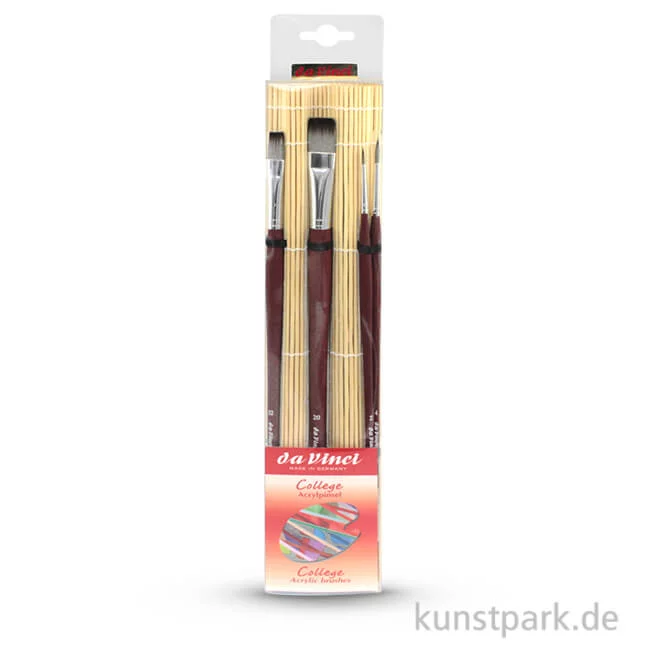 Artikelbild 1 des Artikels “da Vinci COLLEGESET mit Bambusmatte und 4 Pinseln “
