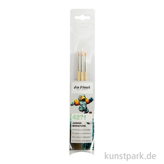 Artikelbild 1 des Artikels “da Vinci JUNIOR Miniatur Pinselset mit 3 Pinseln “
