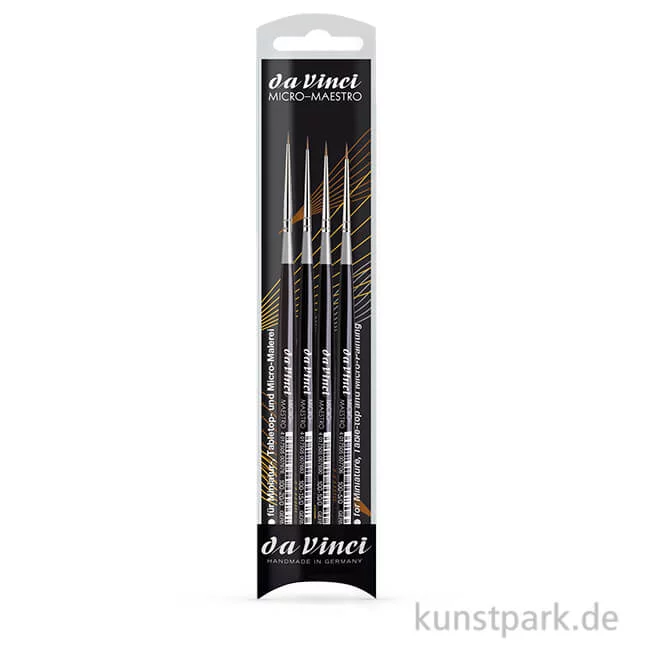 Artikelbild 1 des Artikels “da Vinci - MICRO-MAESTRO Kolinsky-Rotmarder Pinselset mit 4 Pinseln “