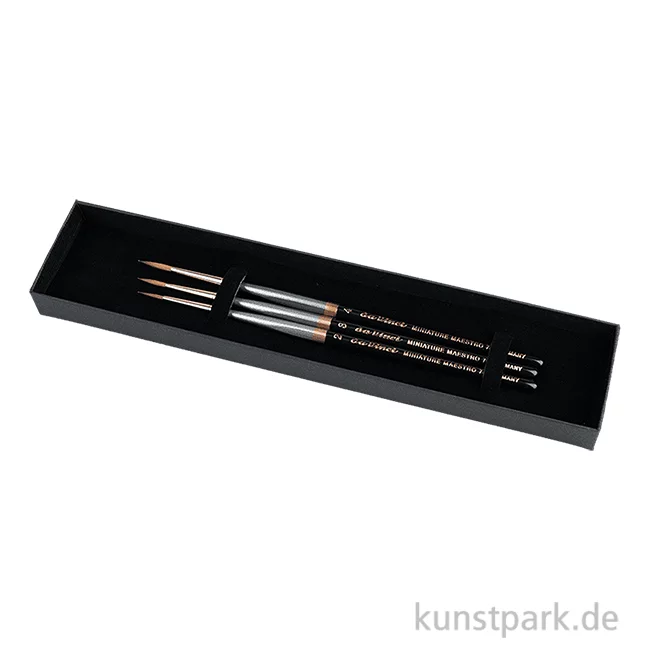 Artikelbild 1 des Artikels “da Vinci MINIATURE MAESTRO Geschenkbox, 3 Miniaturpinsel, Serie 70 “