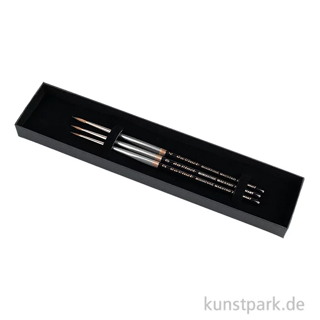 Artikelbild 1 des Artikels “da Vinci MINIATURE MAESTRO Geschenkbox, 3 Miniaturpinsel, Serie 76 “
