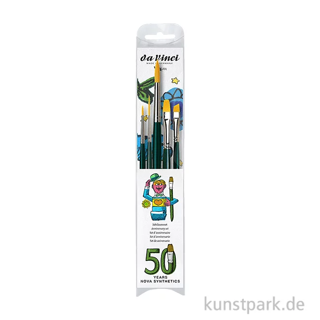 Artikelbild 1 des Artikels “da Vinci NOVA Pinsel Jubiläumsset, 5 Synthetikpinsel, Universal “