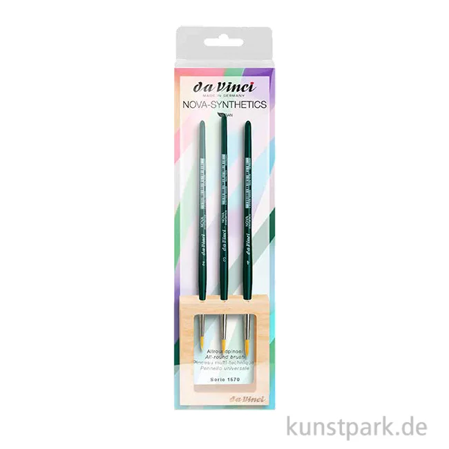 Artikelbild 1 des Artikels “da Vinci NOVA Pinselset, 3 Allroundpinsel im Holzständer “