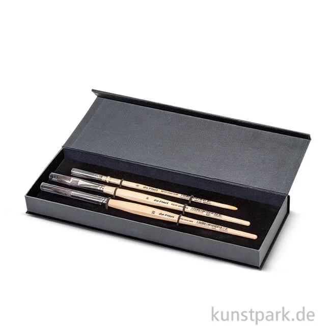 Artikelbild 1 des Artikels “da Vinci - PETIT GRIS Aquarellpinselset in Geschenkbox mit drei Pinseln “