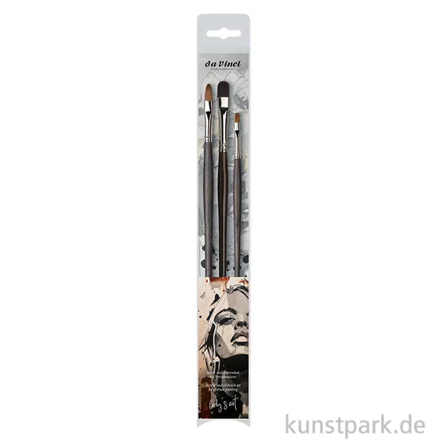 Artikelbild 1 des Artikels “da Vinci Portrait Pinselset mit 3 Öl- und Acrylpinseln “