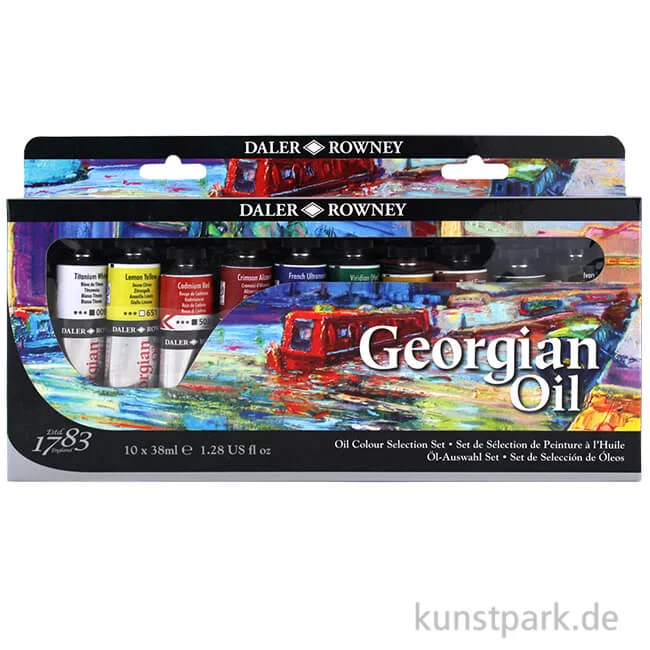 Artikelbild 1 des Artikels “Daler-Rowney GEORGIAN Ölfarben - Selection Set, 10 x 38 ml “