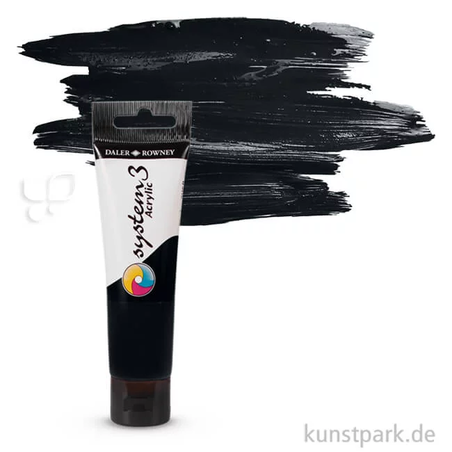 Artikelbild 1 des Artikels “Daler-Rowney SYSTEM-3 Acrylfarben 59 ml | 036 Mars Schwarz“