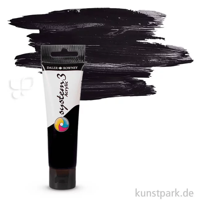 Artikelbild 1 des Artikels “Daler-Rowney SYSTEM-3 Acrylfarben 59 ml | 040 Normalschwarz“