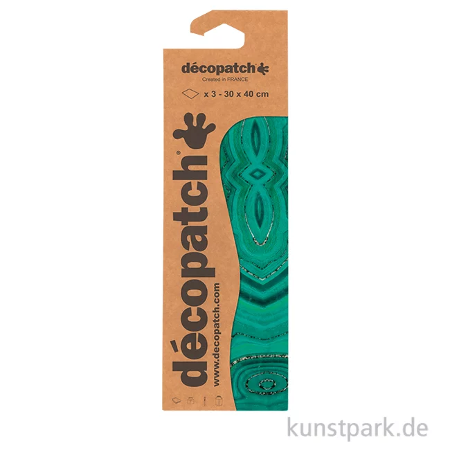 Artikelbild 1 des Artikels “DECOPATCH Papier 863 Marmor Metallic Grün, 3 Stück “