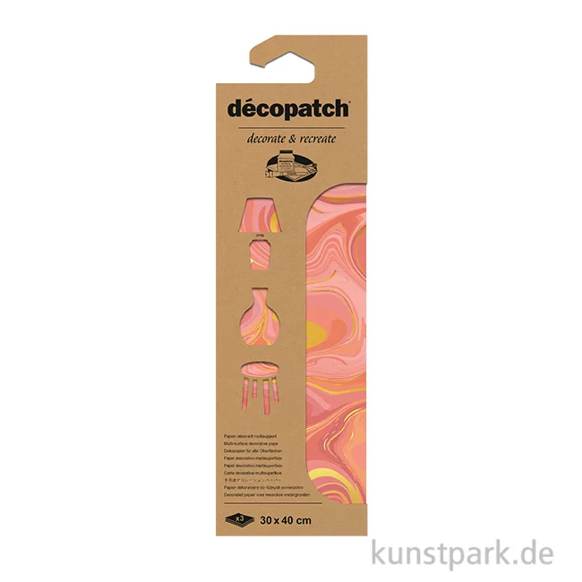 Artikelbild 1 des Artikels “DECOPATCH Papier 941 Marmor Gold-Rot, 3 Stück “