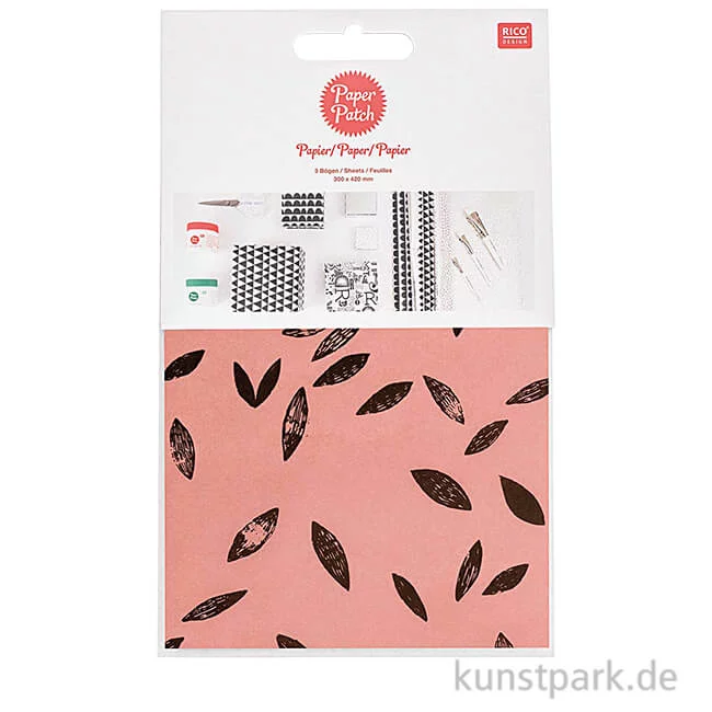 Artikelbild 1 des Artikels “Decoupage Papier - Blätter Koralle, 3 Stück “