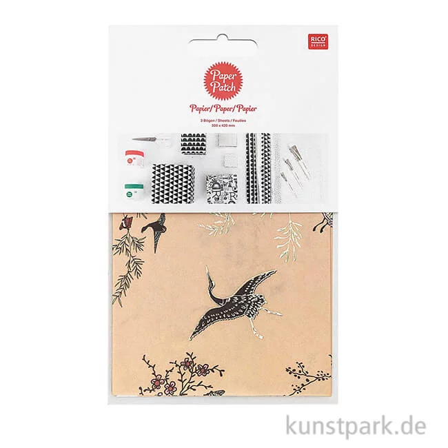 Artikelbild 1 des Artikels “Decoupage Papier - Jardin Japonais, Kraniche, 3 Stück “
