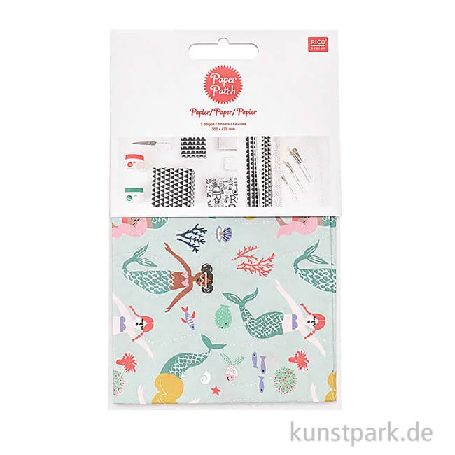 Artikelbild 1 des Artikels “Decoupage Papier - Mermaids, Meerjungfrauen, 3 Stück “