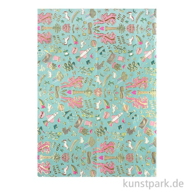 Artikelbild 1 des Artikels “Decoupage Papier - Wonderland Mint, 3 Stück “