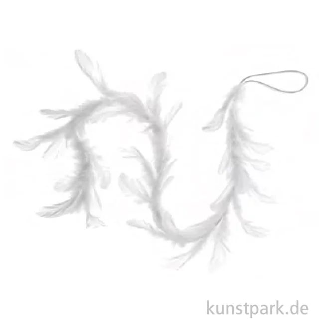 Artikelbild 1 des Artikels “Deko Feder-Girlande, Weiß, Länge 70 cm “