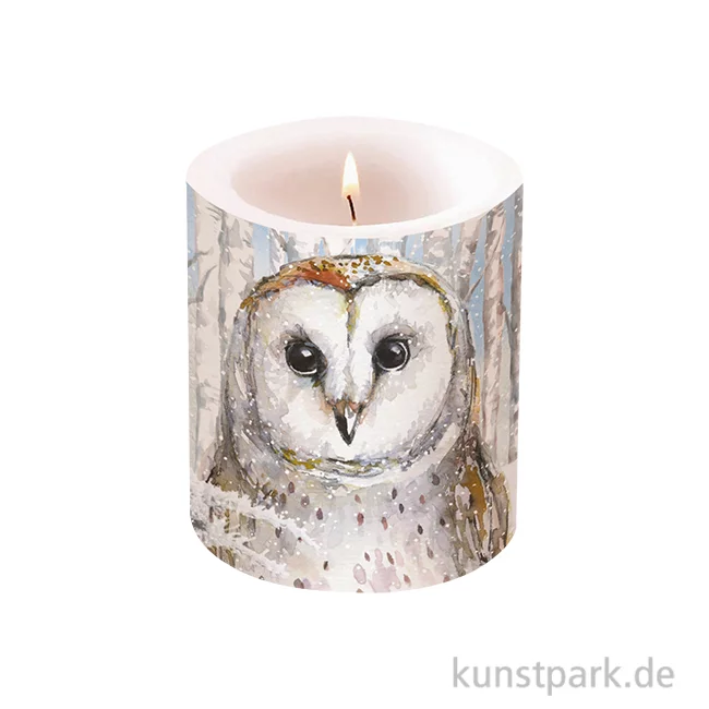Artikelbild 1 des Artikels “Deko Kerze - Emma, Winter Eule, Höhe 11 cm “