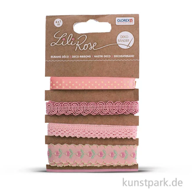 Artikelbild 1 des Artikels “Dekobänder - Pink-Töne, 4 x 100 cm “