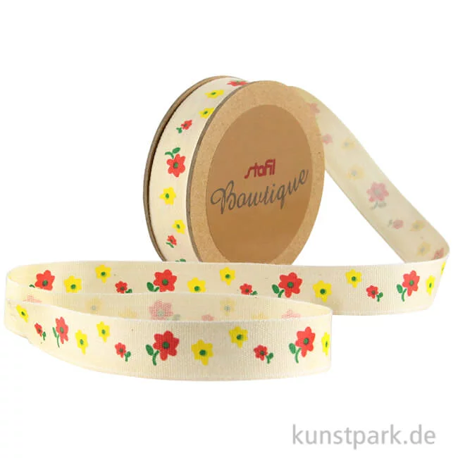 Artikelbild 1 des Artikels “Dekoband - Blumen, 15 mm x 5 m “