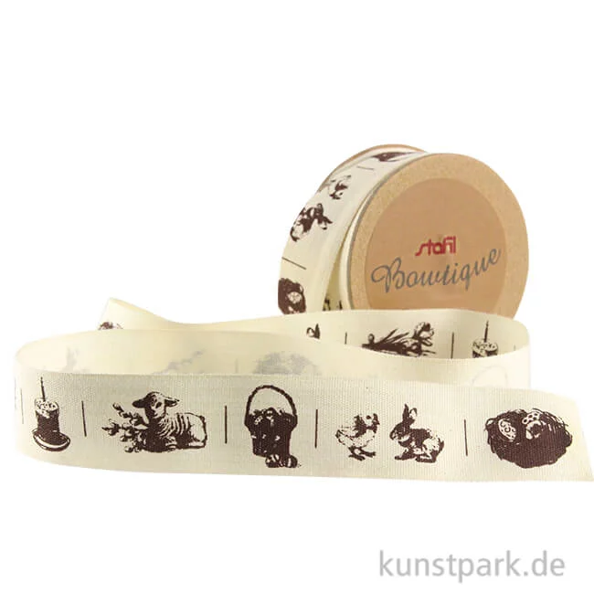Artikelbild 1 des Artikels “Dekoband - Frühlingsmotive, 25 mm x 5 m “
