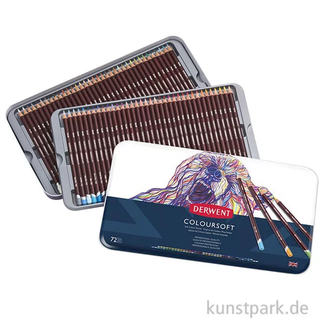 Artikelbild 1 des Artikels “Derwent COLOURSOFT, 72 weiche Farbstifte im Metalletui “