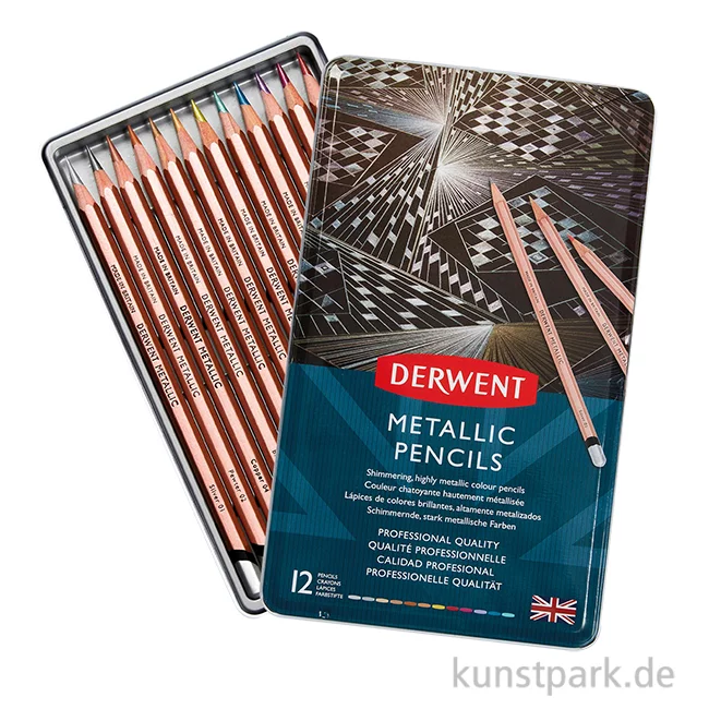 Artikelbild 1 des Artikels “Derwent METALLIC - 12 Farbstifte im Metalletui “