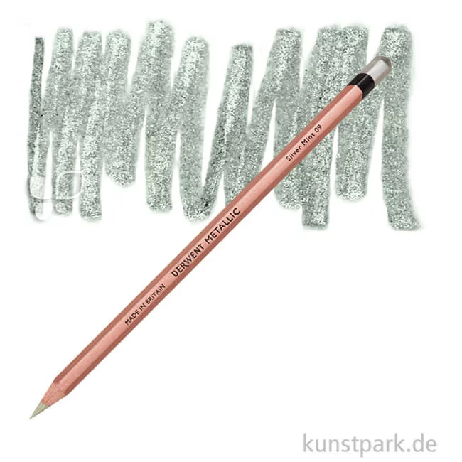 Artikelbild 1 des Artikels “Derwent METALLIC Farbstift einzeln Stift | Silver Mint“