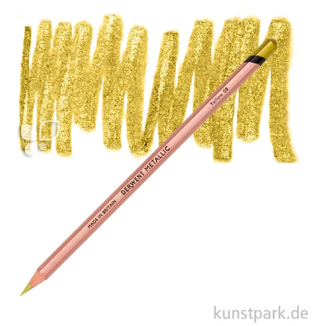 Artikelbild 1 des Artikels “Derwent METALLIC Farbstift einzeln Stift | Yellow“