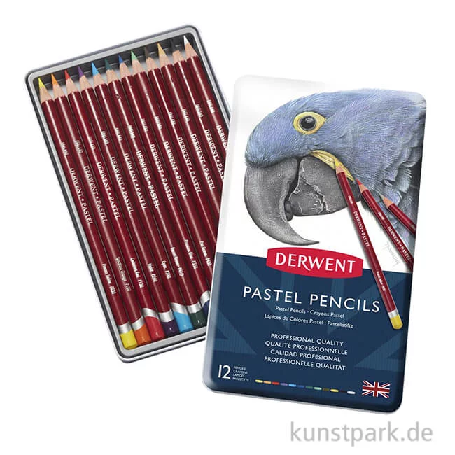 Artikelbild 1 des Artikels “Derwent PASTELS, 12 Pastellstifte im Metalletui “
