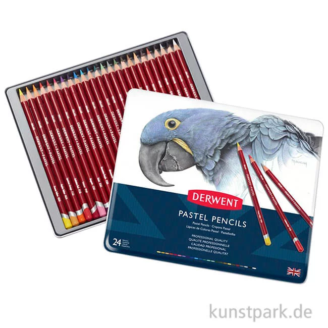Artikelbild 1 des Artikels “Derwent PASTELS, 24 Pastellstifte im Metalletui “