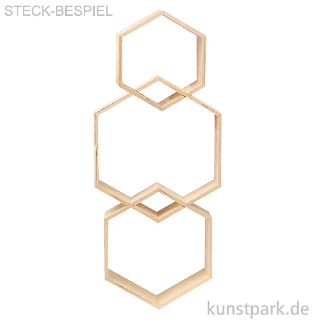 Artikelbild 1 des Artikels “Design Rahmen Sechseck, 3 Stück sortiert “