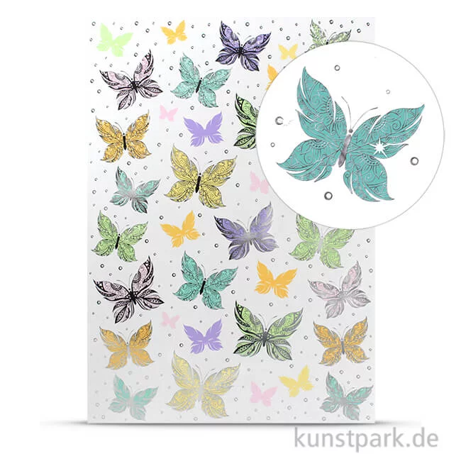 Artikelbild 1 des Artikels “Designkarton Fancy - Schmetterling, DIN A4, 200g “