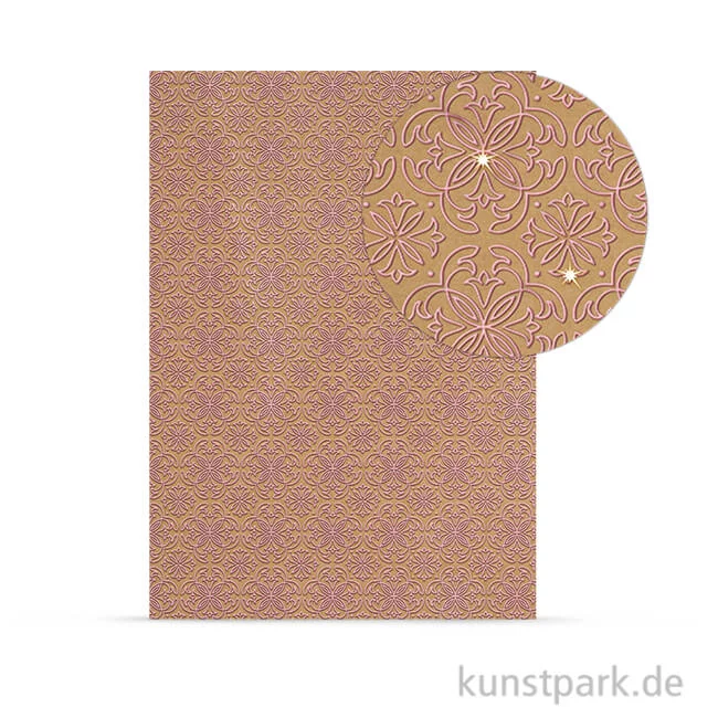 Artikelbild 1 des Artikels “Designkarton Selection - Ornamente roségold, DIN A4, 250 g “