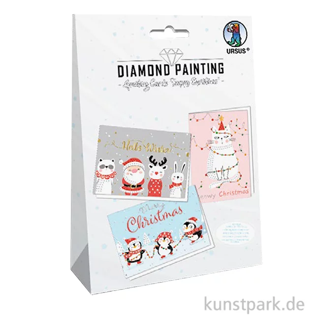 Artikelbild 1 des Artikels “Diamond Painting Cards - Happy Christmas Weihnachtskarten “