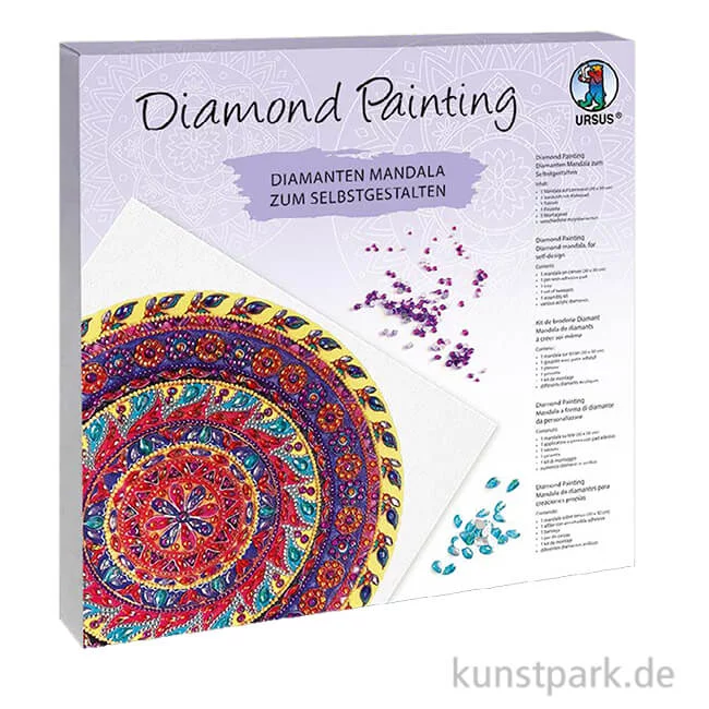 Artikelbild 1 des Artikels “Diamond Painting Set - Mandala 4, 30 x 30 cm “