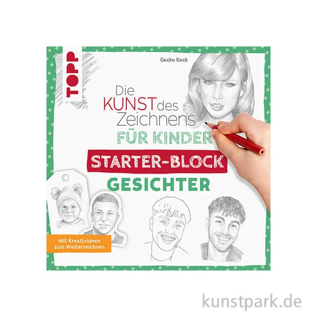 Artikelbild 1 des Artikels “Die Kunst des Zeichnens Kinder Starter-Block - Gesichter, Topp Verlag “