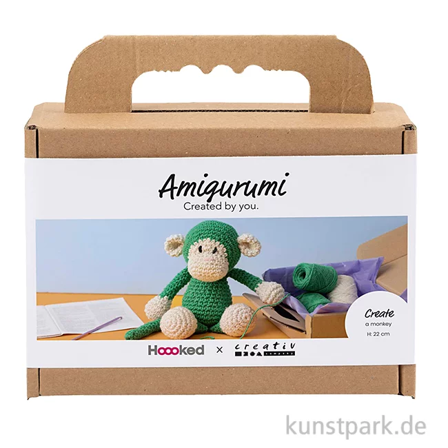 Artikelbild 1 des Artikels “DIY Häkelset - Amigurumi Affe, Grün “