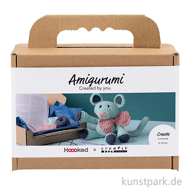 Artikelbild 1 des Artikels “DIY Häkelset - Amigurumi Maus, Mint “