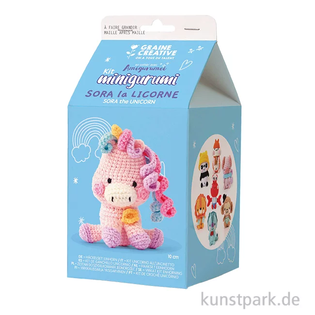 Artikelbild 1 des Artikels “DIY Häkelset - Einhorn Amigurumi Kit “