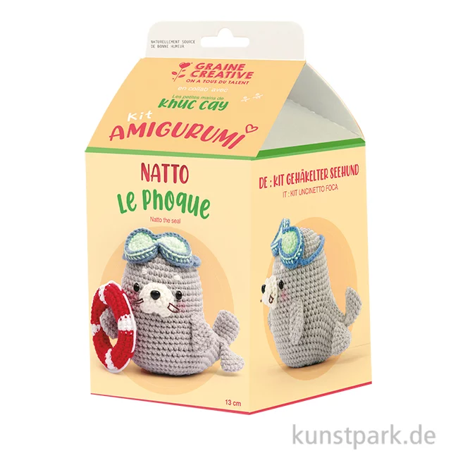 Artikelbild 1 des Artikels “DIY Häkelset - Robbe Amigurumi Kit “