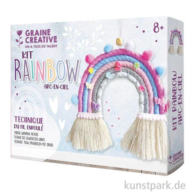 Artikelbild 1 des Artikels “DIY Makramee Set - Regenbogen Wanddeko “